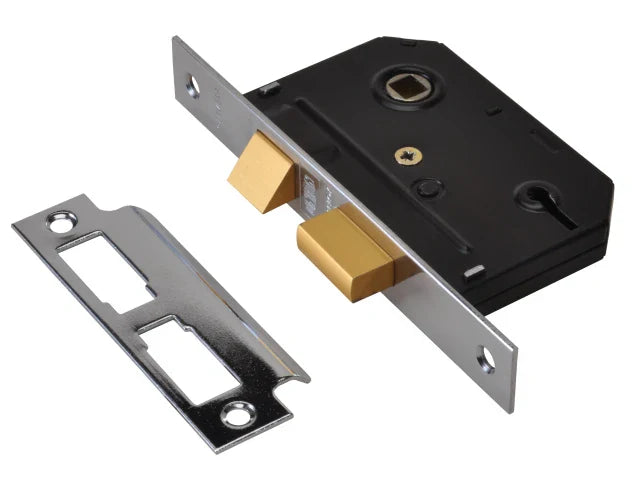 UNION ES-SL Essentials 3 Lever Mortice Sashlock Chrome 79mm Secure Lock