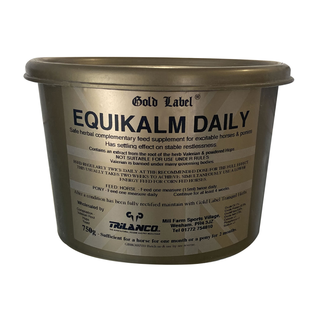 Gold Label Equikalm Daily Herbal Supplement For Nervous Horses