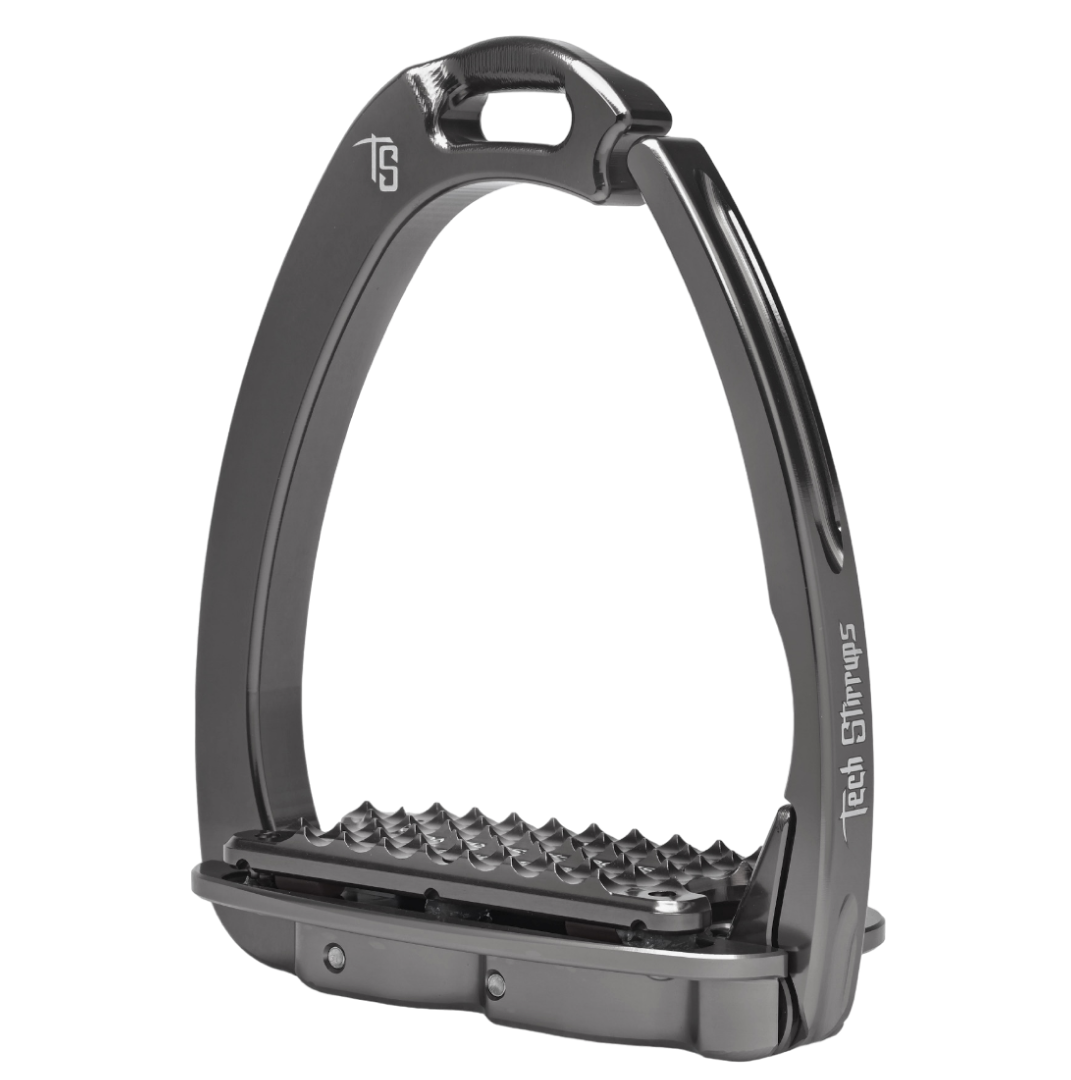 Tech Stirrups Venice Plus Evo Adult Safety Stirrups #colour_titanium