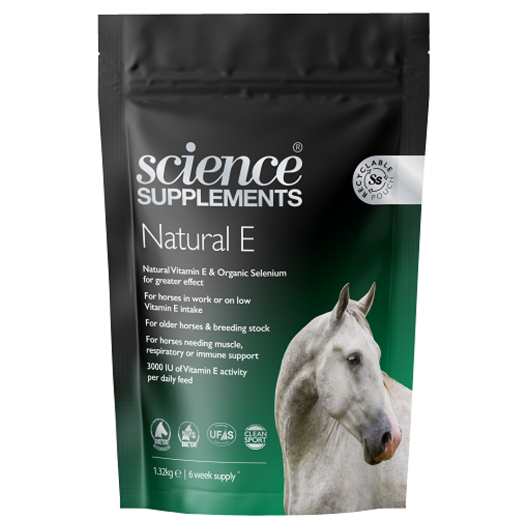 Science Supplements Natural E Vitamin E and Selenium Supplement for Horses