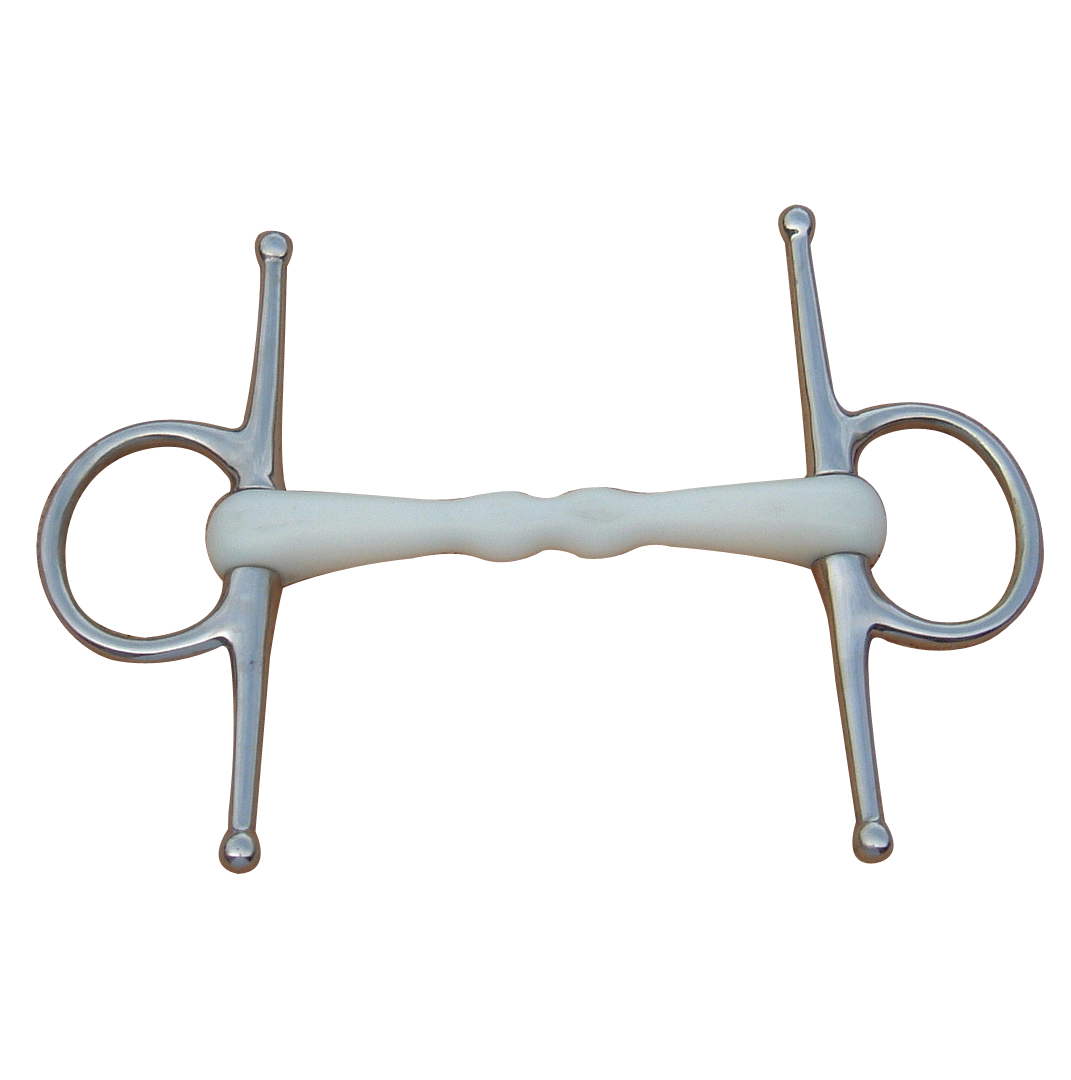 Mackey Horse Flexi Full Cheek Mullen Mouth Snaffle Bit For Horses