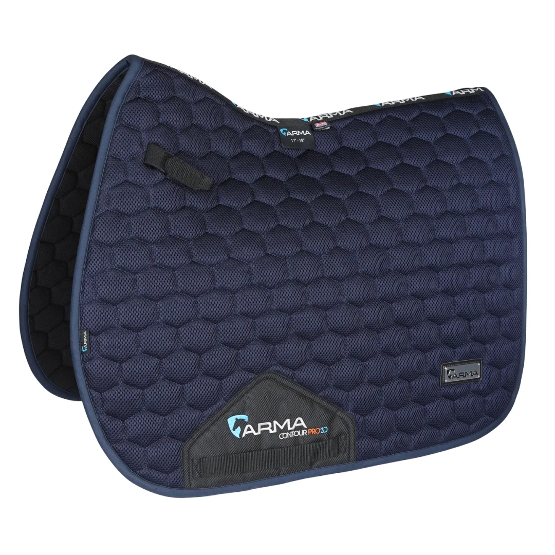 Shires ARMA Air Motion Luxe Saddlecloth #colour_navy