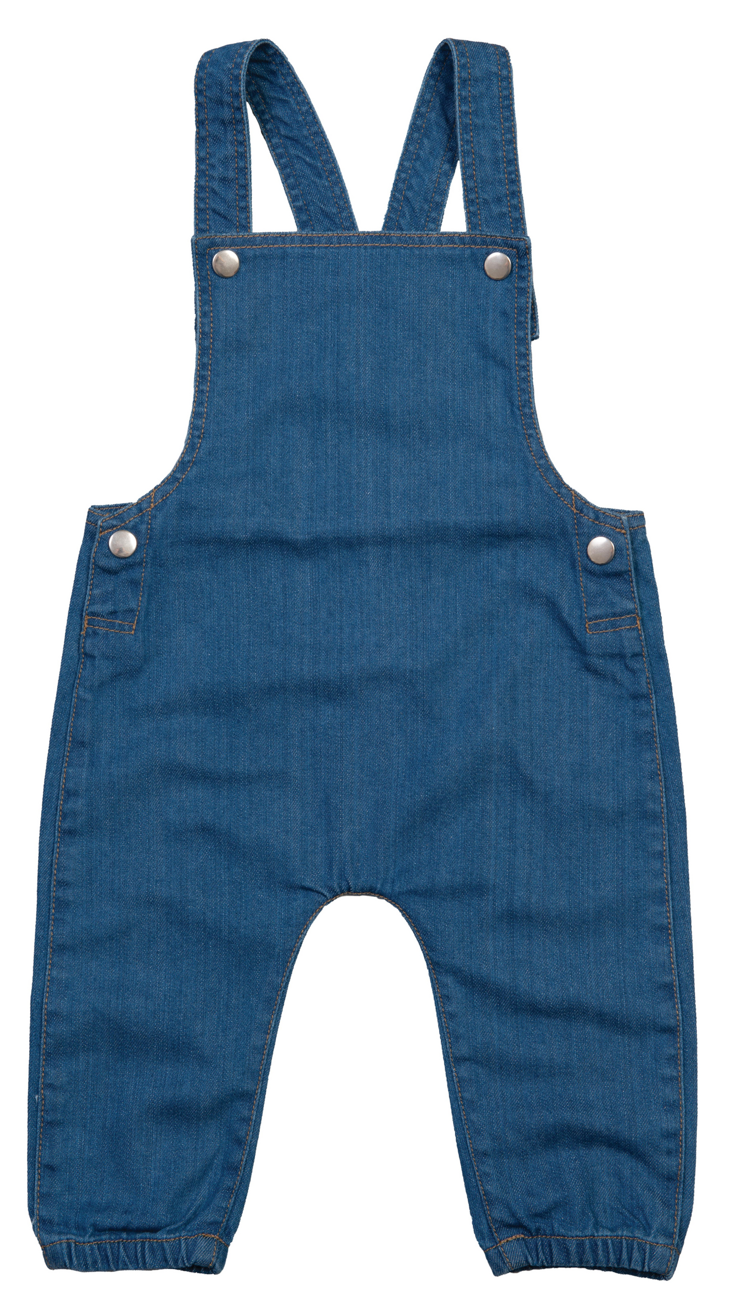 Babybugz Organic Denim Dungarees Adjustable Poppers Seam-free Back 0-24m