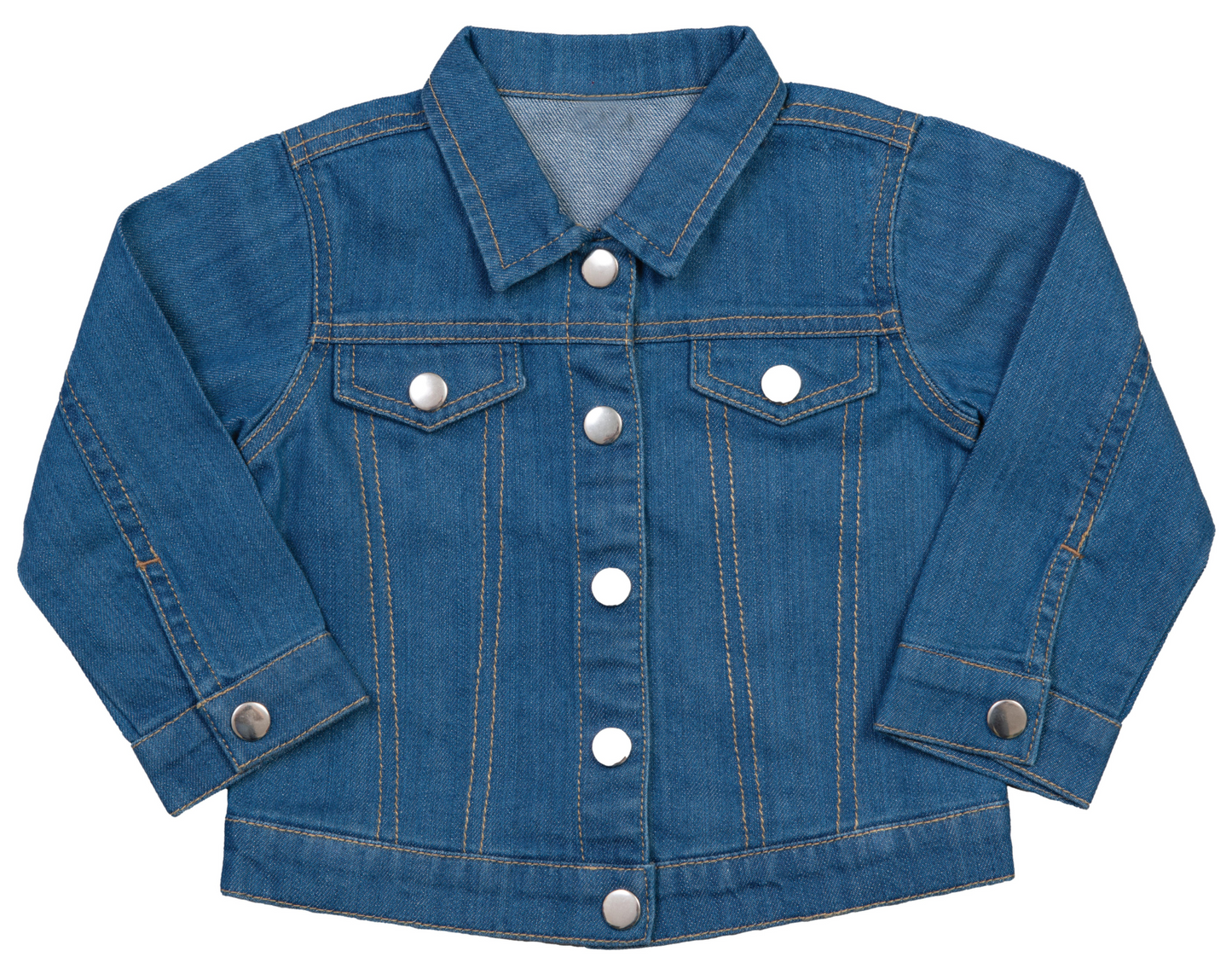 Babybugz Organic Cotton Baby Denim Jacket with Pocket Flaps and Poppers