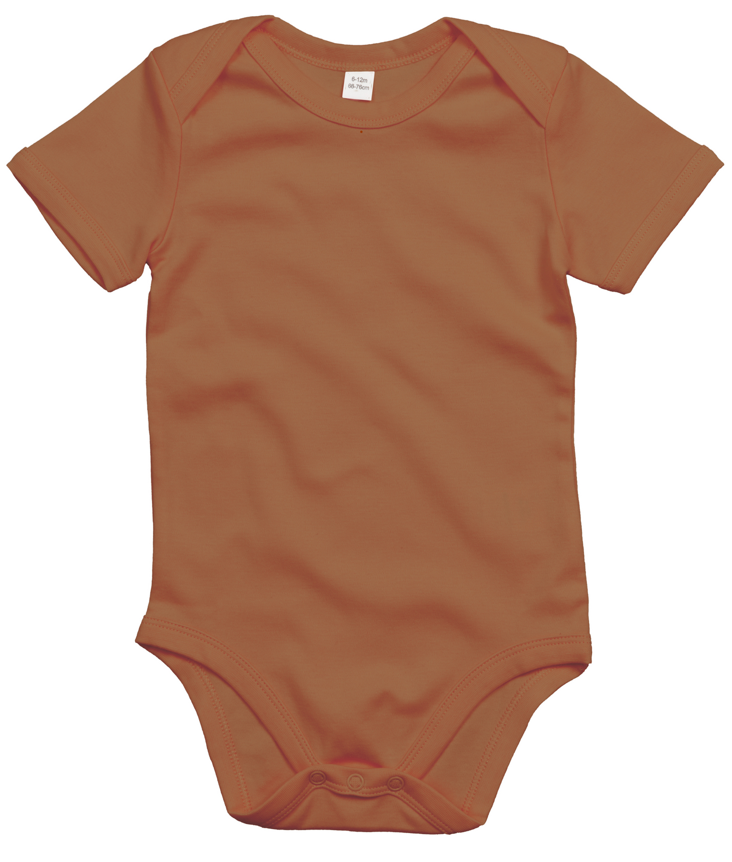 Babybugz Soft Short Sleeve Baby Bodysuit with Envelope Neckline & Poppers