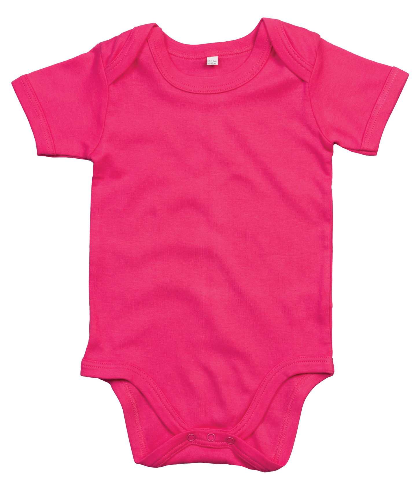 Babybugz Soft Short Sleeve Baby Bodysuit with Envelope Neckline & Poppers