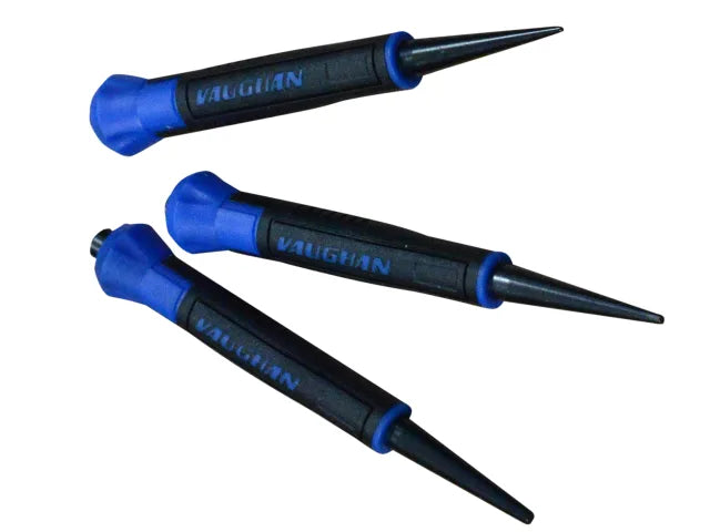 Vaughan 50845 3 Piece Nail Punch Set High Carbon Steel Countersink Tool