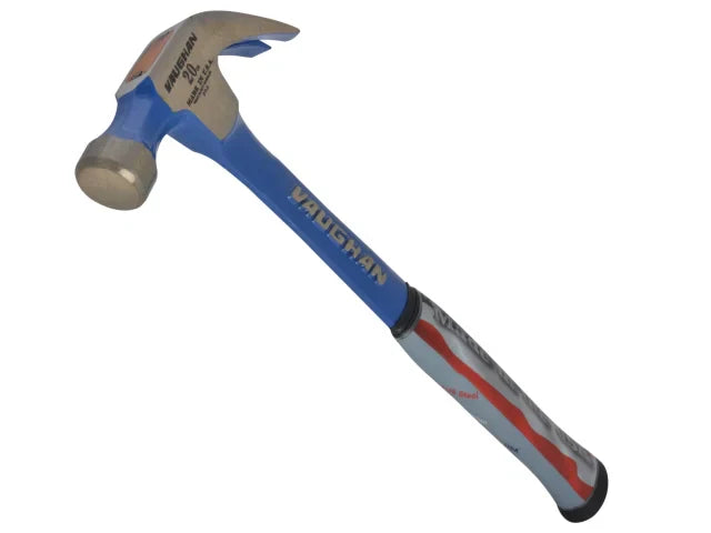 Vaughan R20 Curved Claw Hammer 570g All Steel Smooth Face Shock Absorbing Grip