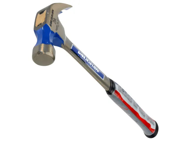 Vaughan R20 Curved Claw Hammer 570g All Steel Smooth Face Shock Absorbing Grip