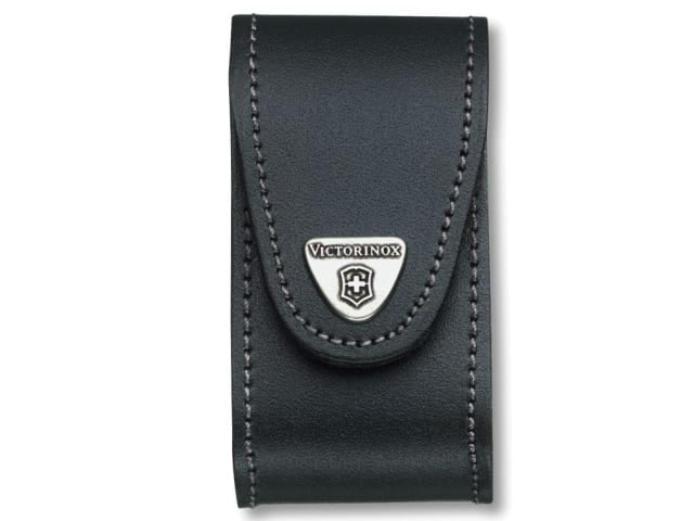 Victorinox Black Leather Belt Pouch for 5-8 Layer Swiss Army Knives