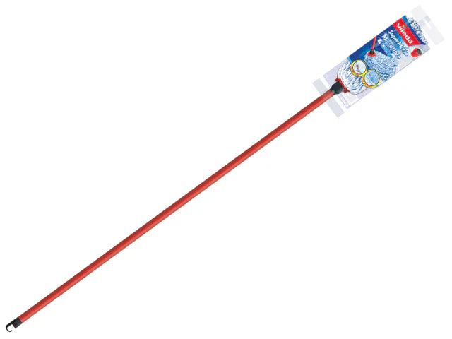 Vileda SuperMocio Microfibre Cotton Mop with Telescopic Handle for Floors