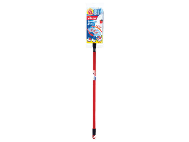 Vileda SuperMocio 3Action XL Mop with Telescopic Handle & Microfibre Head