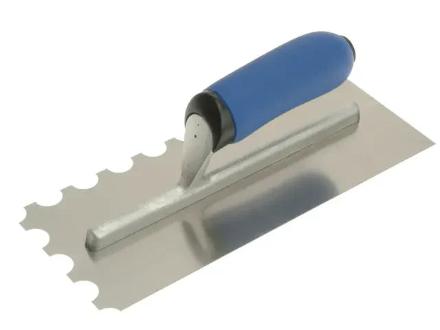 Vitrex Professional 20mm Round Notch Stainless Steel Adhesive Trowel 280x115mm