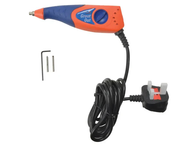 Vitrex Grout Out Tool 13W Variable Speed Grout Remover 240V with Tips