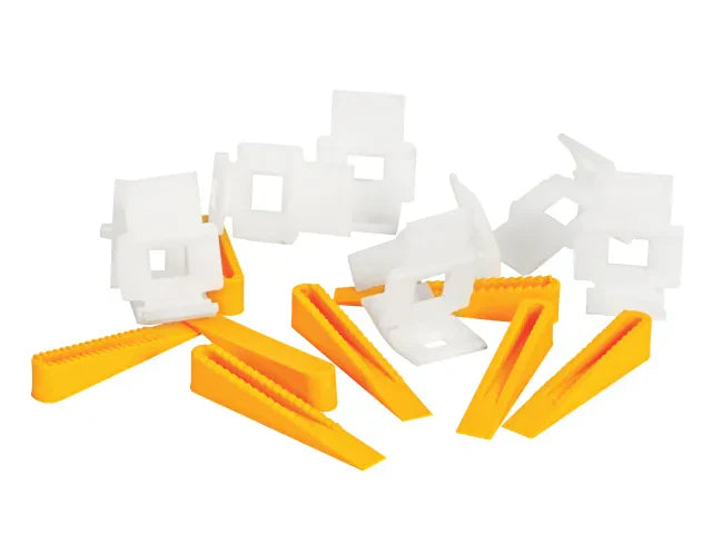 Vitrex Lash Clips & Wedges Pack of 30 for Even Tile Alignment and Grout Lines