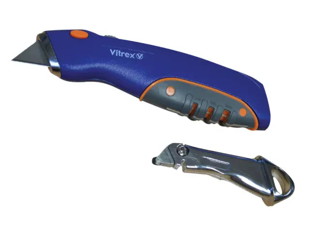 Vitrex Multipurpose Knife with Comfort Grip, Quick-Release Blade & Scoring Tool