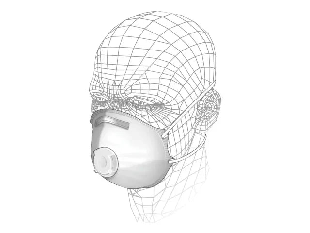 Vitrex Premium P1 Valved Respirator for Sanding Insulation FFP1 NR