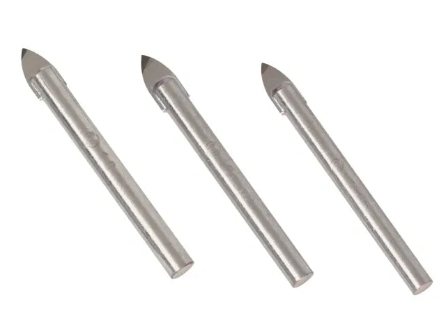 Vitrex TGDK010 Tile & Glass Drill Kit 6mm 8mm 10mm Tungsten Carbide Tips