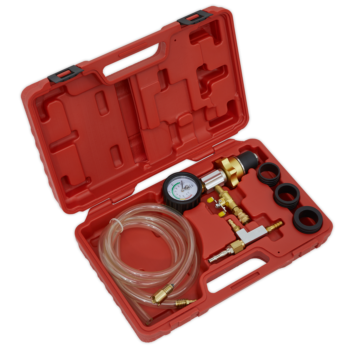 Sealey VS0042 Cooling System Vacuum Purge Refill Kit with Adaptors & Case
