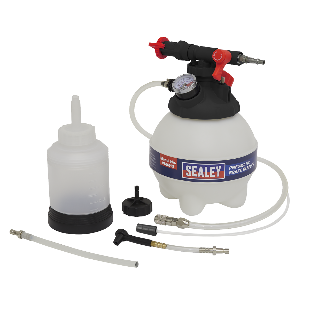 Sealey Pneumatic Brake Bleeder 3L ABS Compatible One-Person Tool VS0215