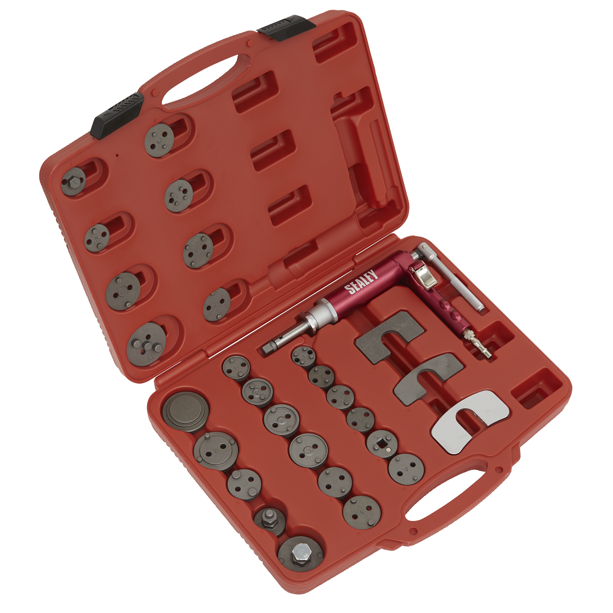 Sealey 29pc Air Operated Brake Piston Wind-Back Tool Kit for Multiple Vehicles