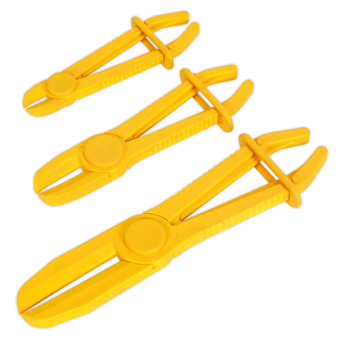 Sealey 3pc Hose Pinch Tool Set Composite Heat Resistant Nylon Locking Mechanism