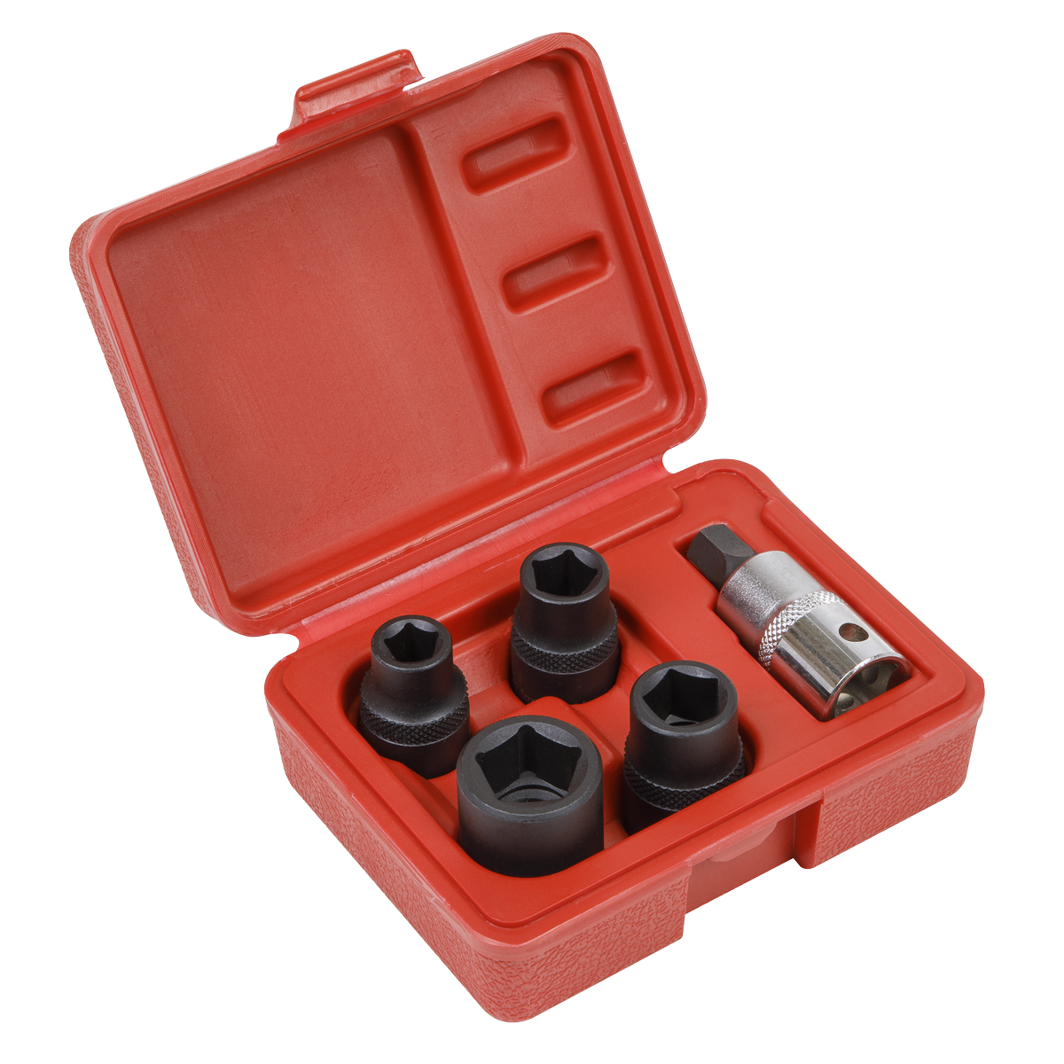 Sealey 5pc Brake Caliper Socket Set 1/2" Drive Chrome Vanadium - Bendix Girling