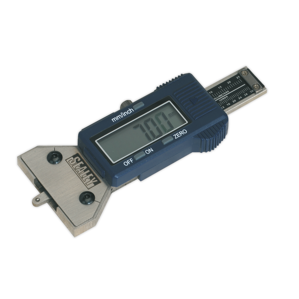 Sealey VS0560 Digital Tyre Tread Depth Gauge Stainless Steel 0-25mm/1"