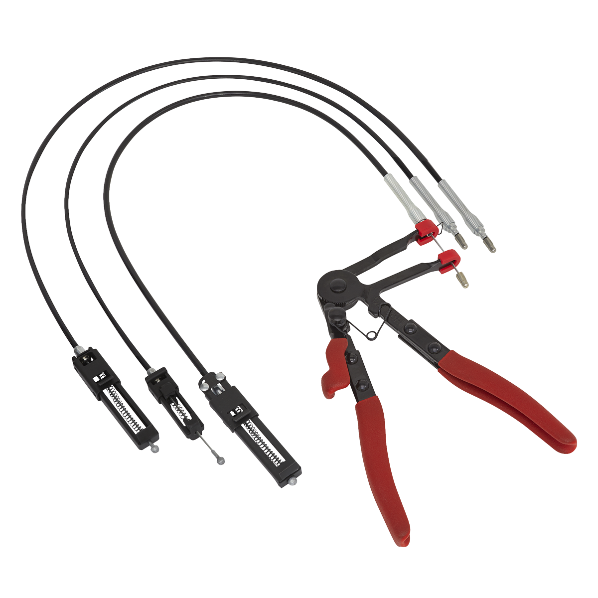 Sealey VS1675 Remote Action Hose Clamp Pliers with Interchangeable Heads