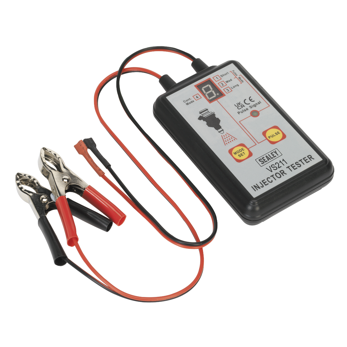 Sealey 12V Fuel Injector Tester for Petrol Vehicles - Diagnose Fuel Issues