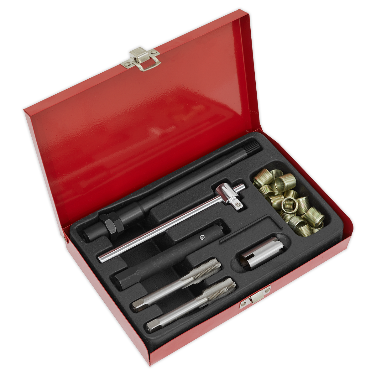 Sealey VS301 Spark Plug Thread Repair Kit with Taper and Plug Taps