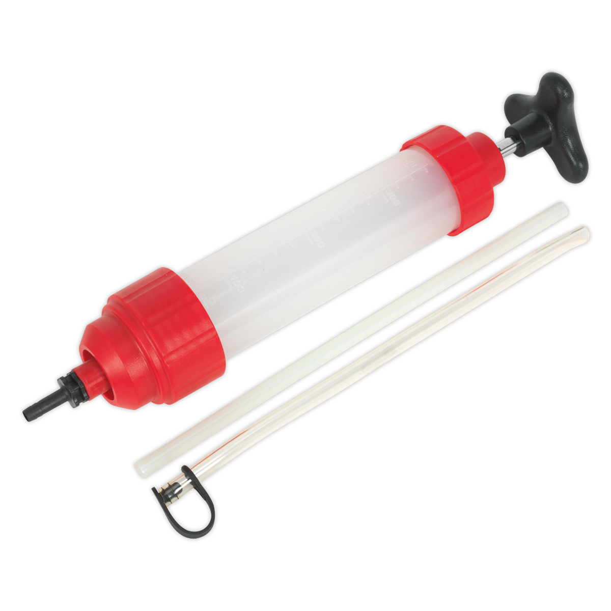 Sealey 350ml Oil Inspection Syringe with Viton Seal and Shut-Off Valve