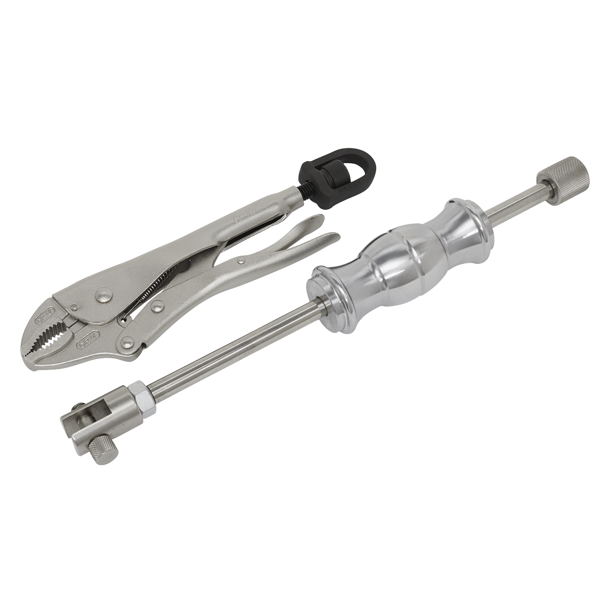 Sealey VS410 Slide Hammer Locking Pliers 1kg Chrome Vanadium Steel Tool