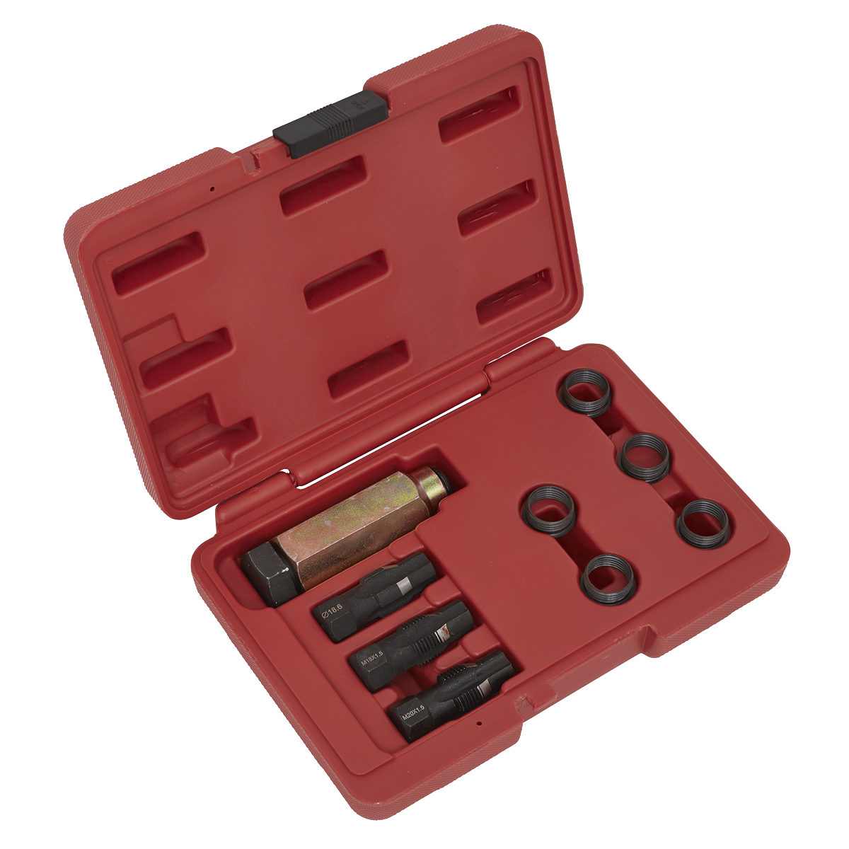 Sealey Oxygen Sensor Thread Repair Kit M18 x 1.5mm with Tools and Inserts