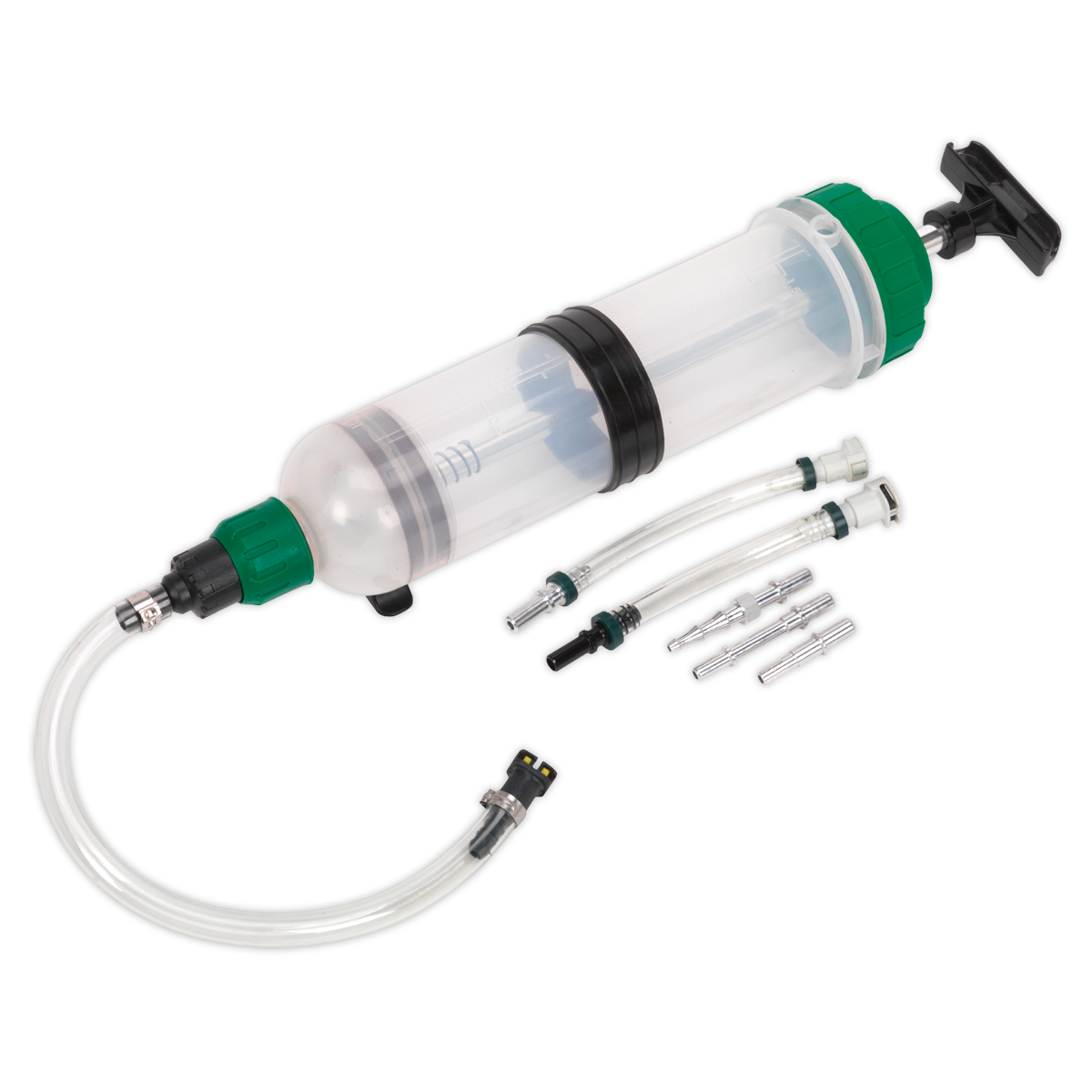 Sealey 1.5L Fuel Retriever for Petrol Diesel Vehicles Quick Release Connectors