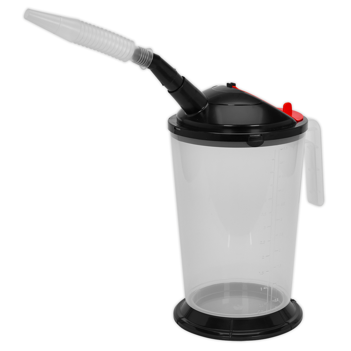 Sealey 5L Measuring Jug with Flexible Spout and Wide Base Model VS563