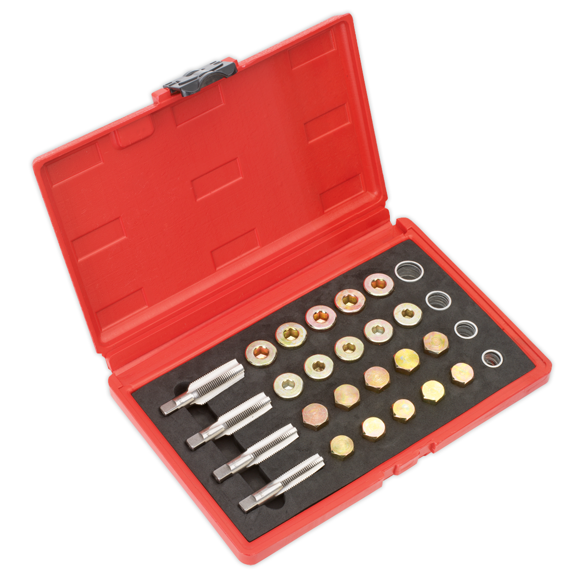 Sealey VS660 Drain Plug Thread Repair Set for Sump Gearbox Differential