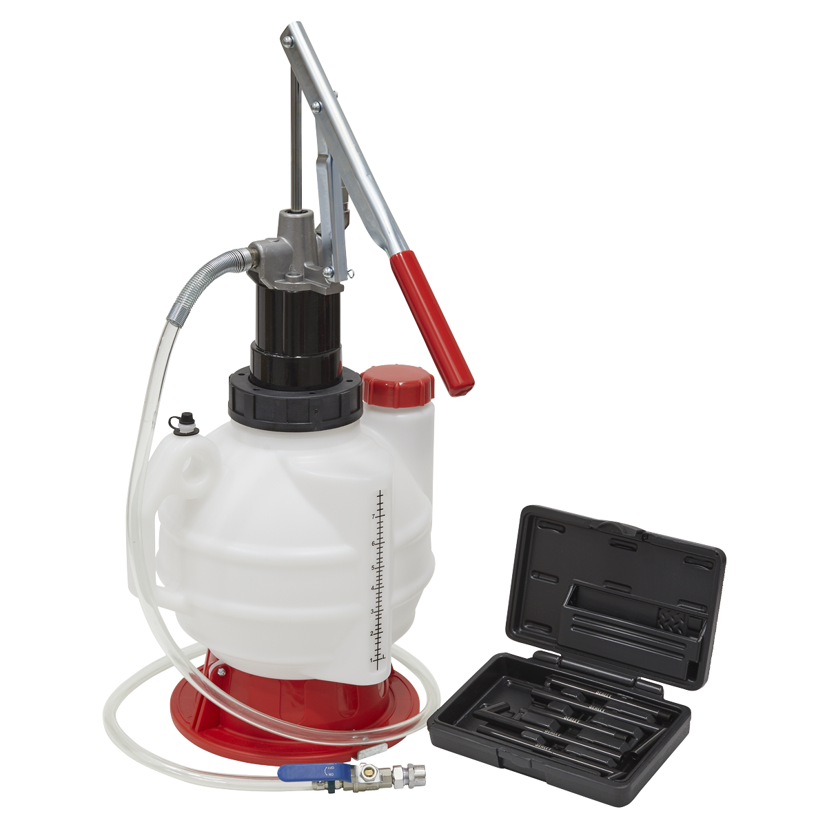 Sealey 7L Gear Oil Dispensing Unit Manual with 5 Adaptors and Control Valve