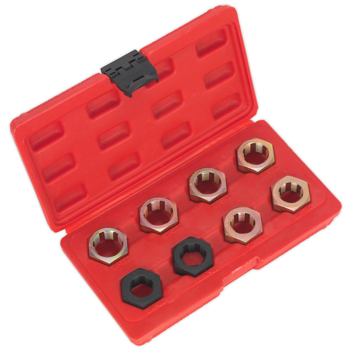 Sealey CVJ Thread Chaser Set 8pc for CV Joint Repairs with Storage Case