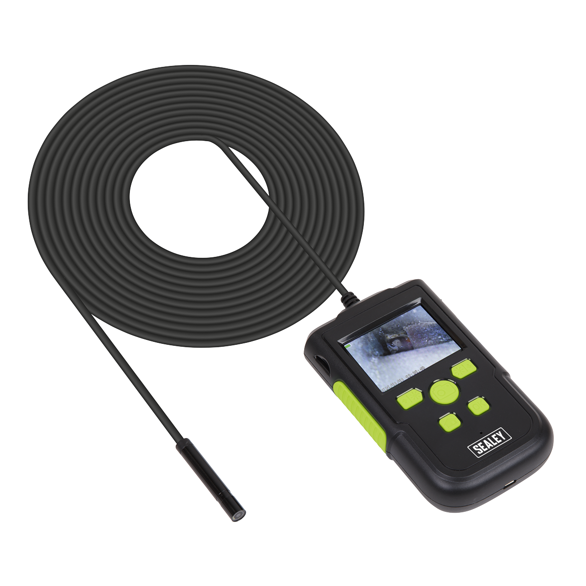 Sealey VS8112 Video Borescope 8mm Camera 10m Cable 60mm LCD Waterproof Probe