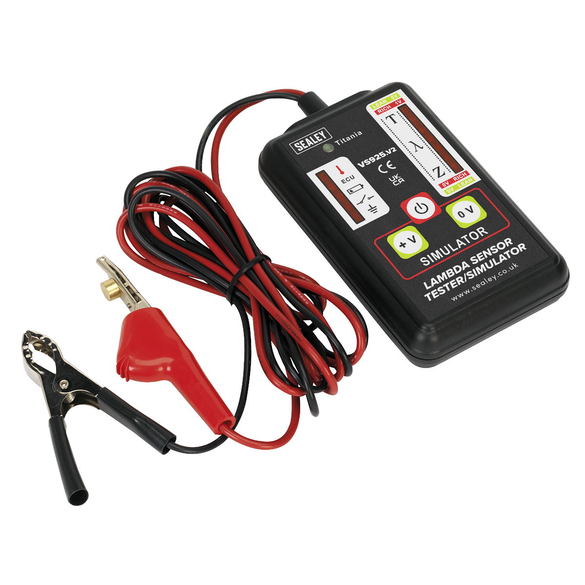 Sealey VS925 Lambda Sensor Tester Simulator for Zirconia Titania Sensors