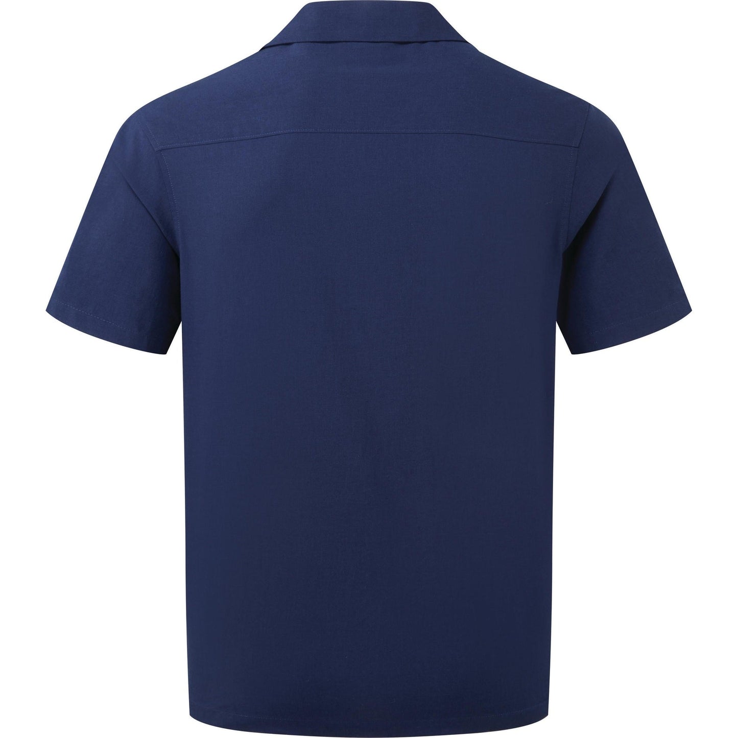 Wombat Men's Short Sleeve Shirt Cuban Collar Relaxed Fit Lightweight Summer Wear