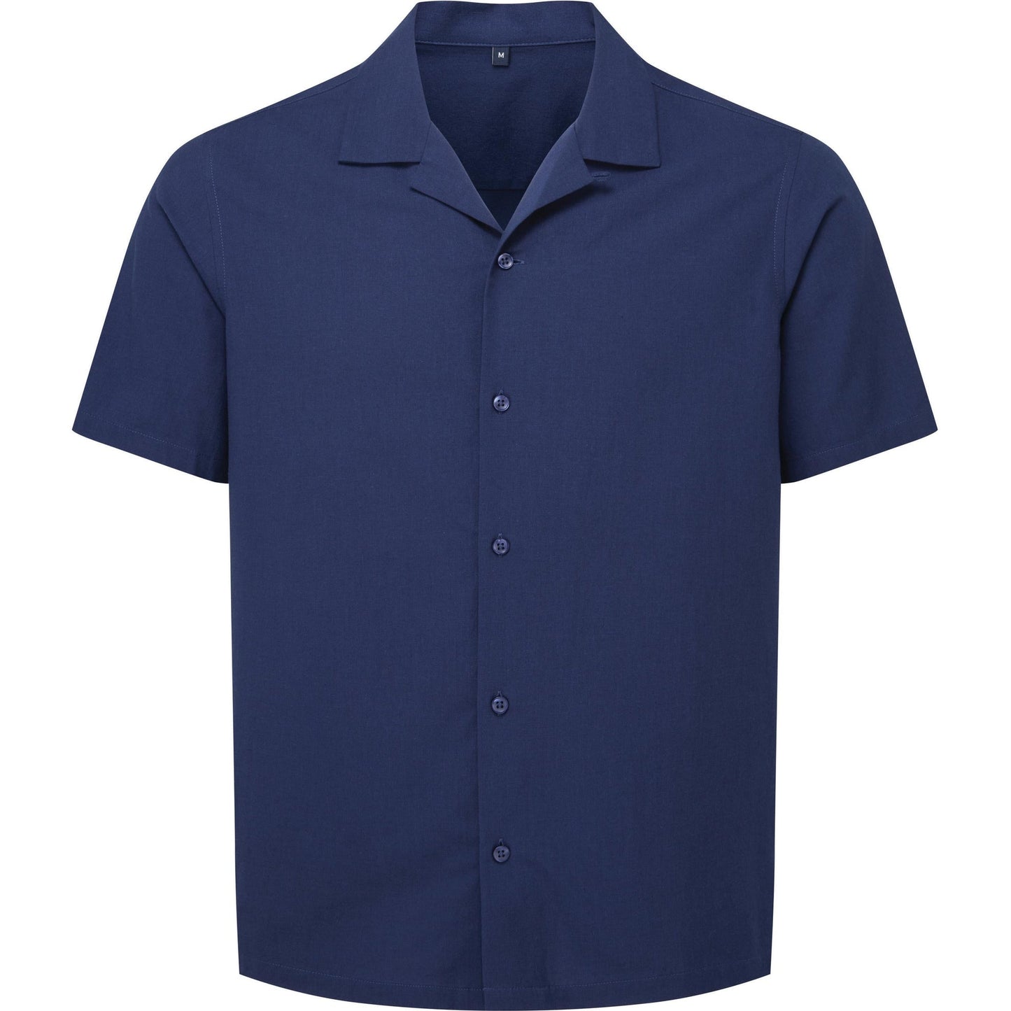 Wombat Men's Short Sleeve Shirt Cuban Collar Relaxed Fit Lightweight Summer Wear