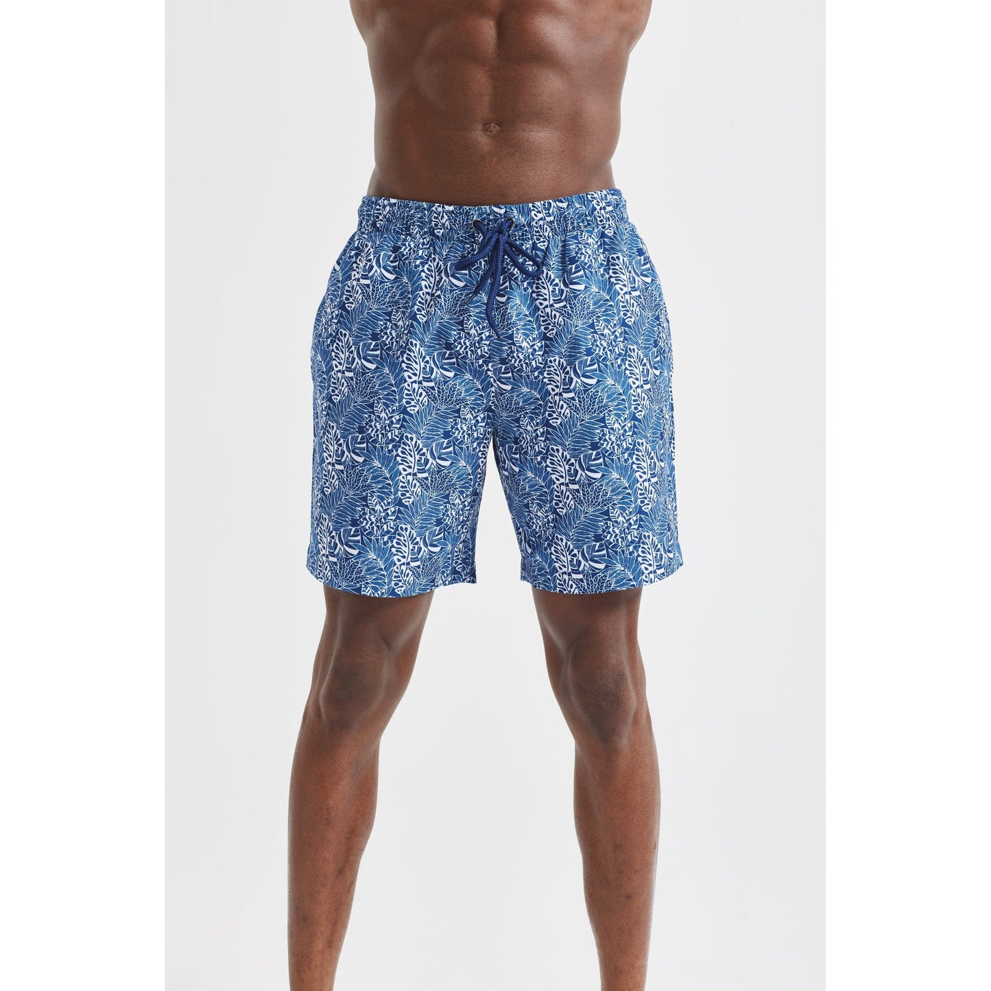Wombat Men's Swim Shorts Quick-Dry Elastic Waistband Contrast Mesh Inserts