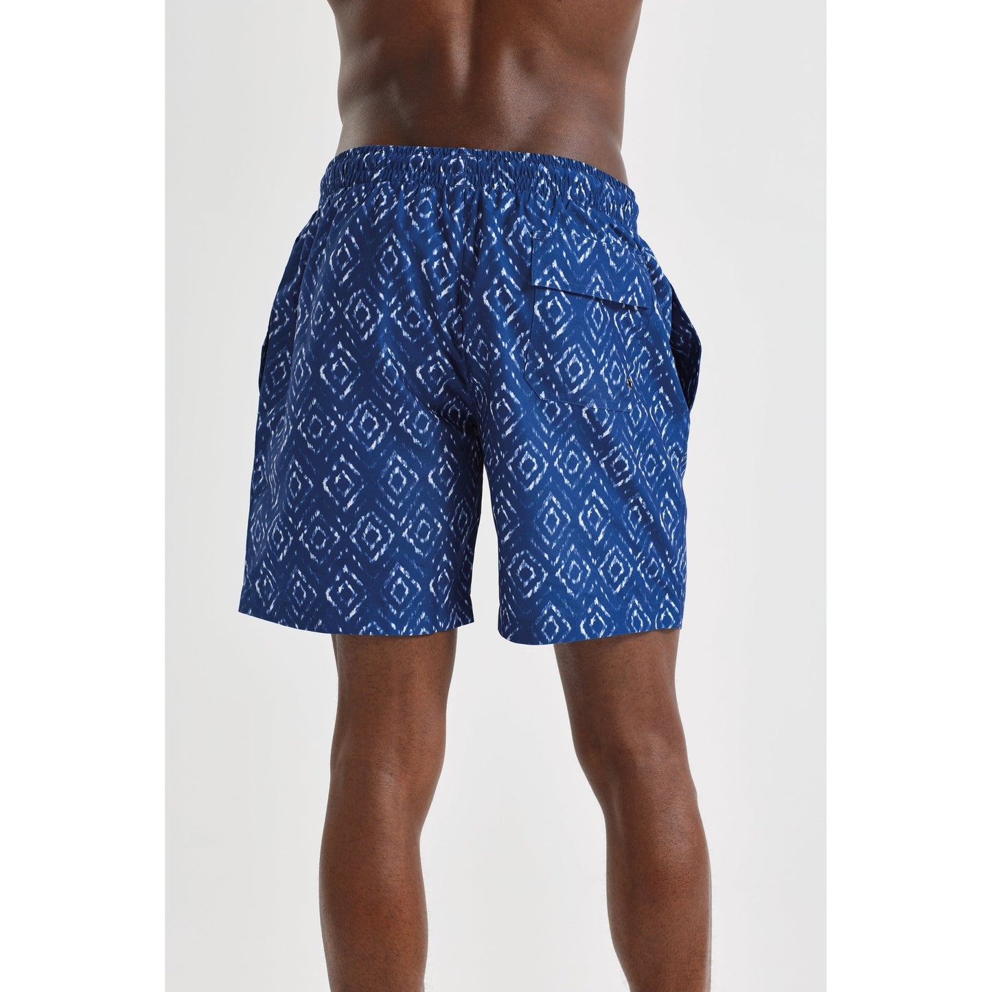 Wombat Men's Swim Shorts Quick-Dry Elastic Waistband Contrast Mesh Inserts