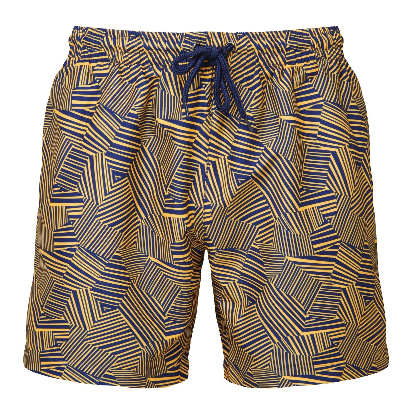 Wombat Men's Swim Shorts Quick-Dry Elastic Waistband Contrast Mesh Inserts