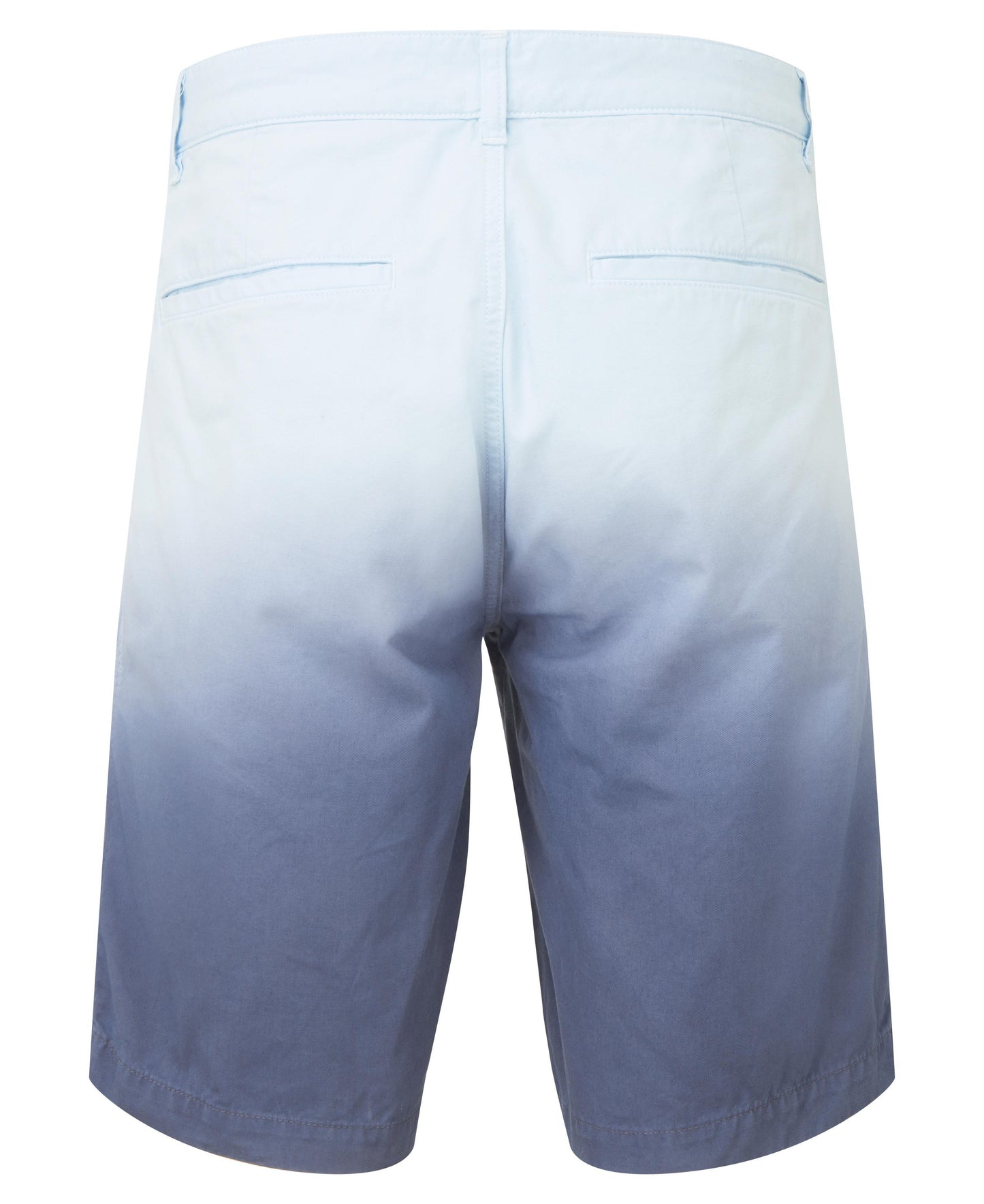 Wombat Men's Dip-Dye Chino Shorts with Pockets, Rollable Hems, Cotton Fabric