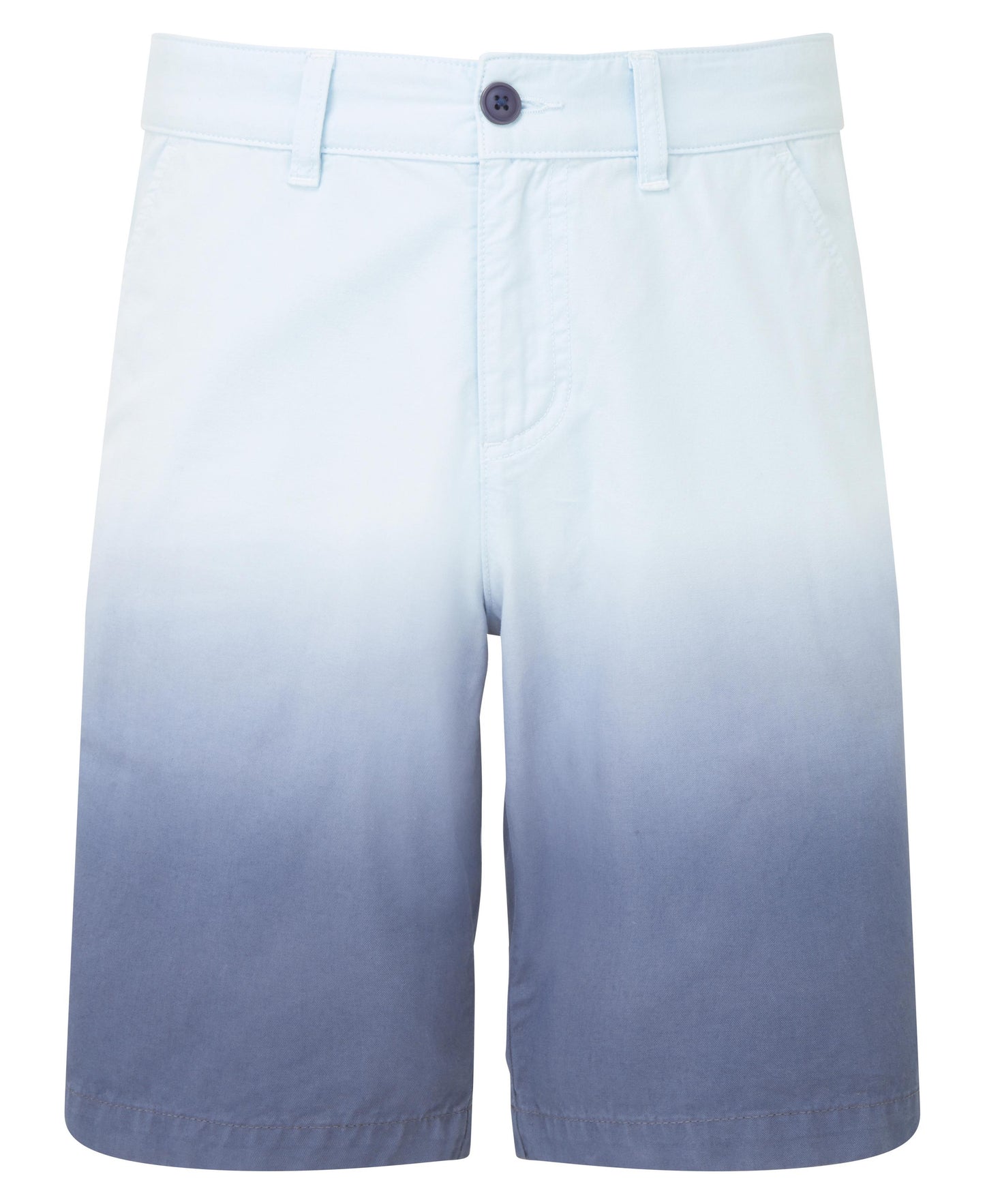 Wombat Men's Dip-Dye Chino Shorts with Pockets, Rollable Hems, Cotton Fabric