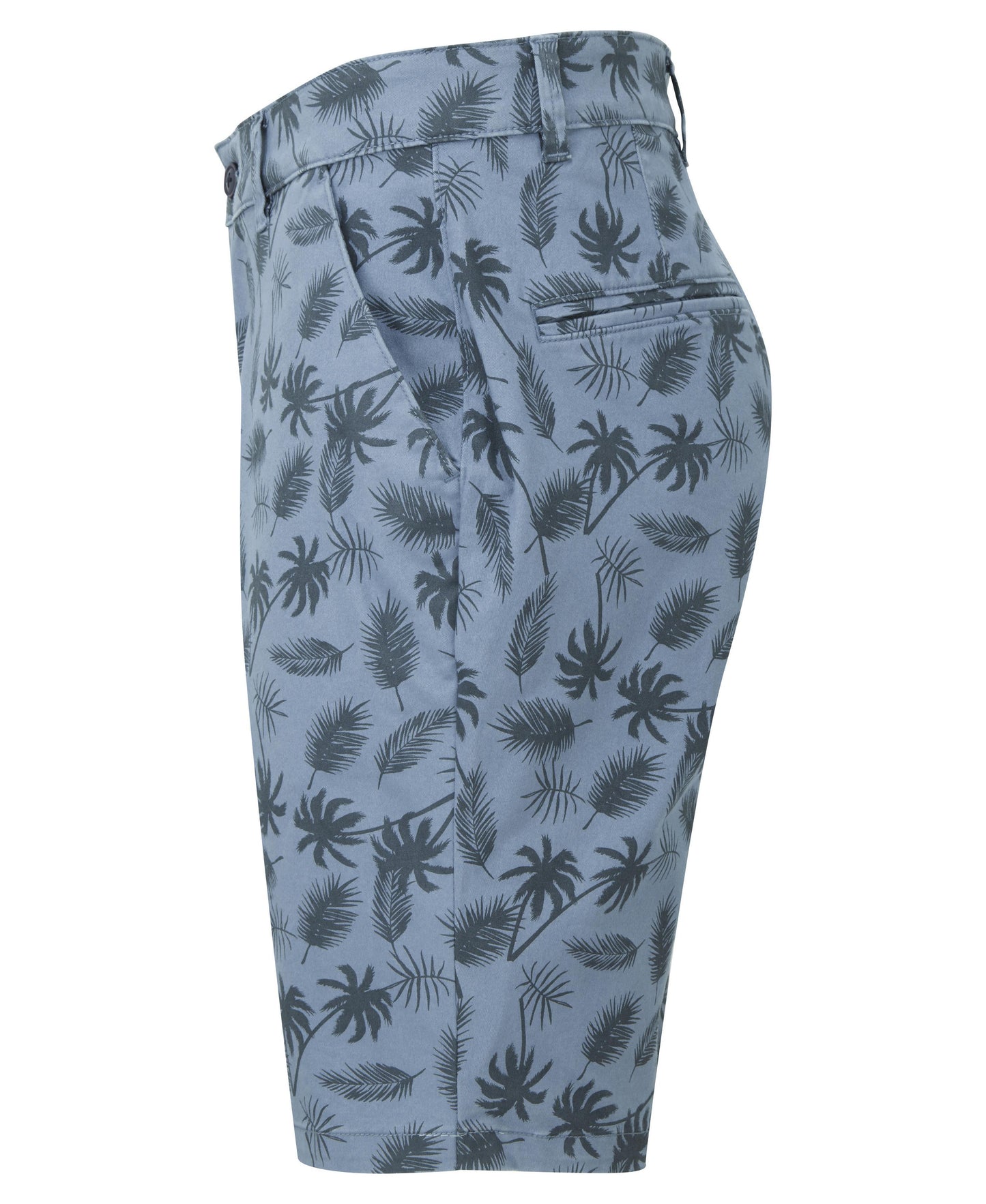 Wombat Men's Palm Print Shorts Lightweight Cotton Summer Casual Wear S-2XL
