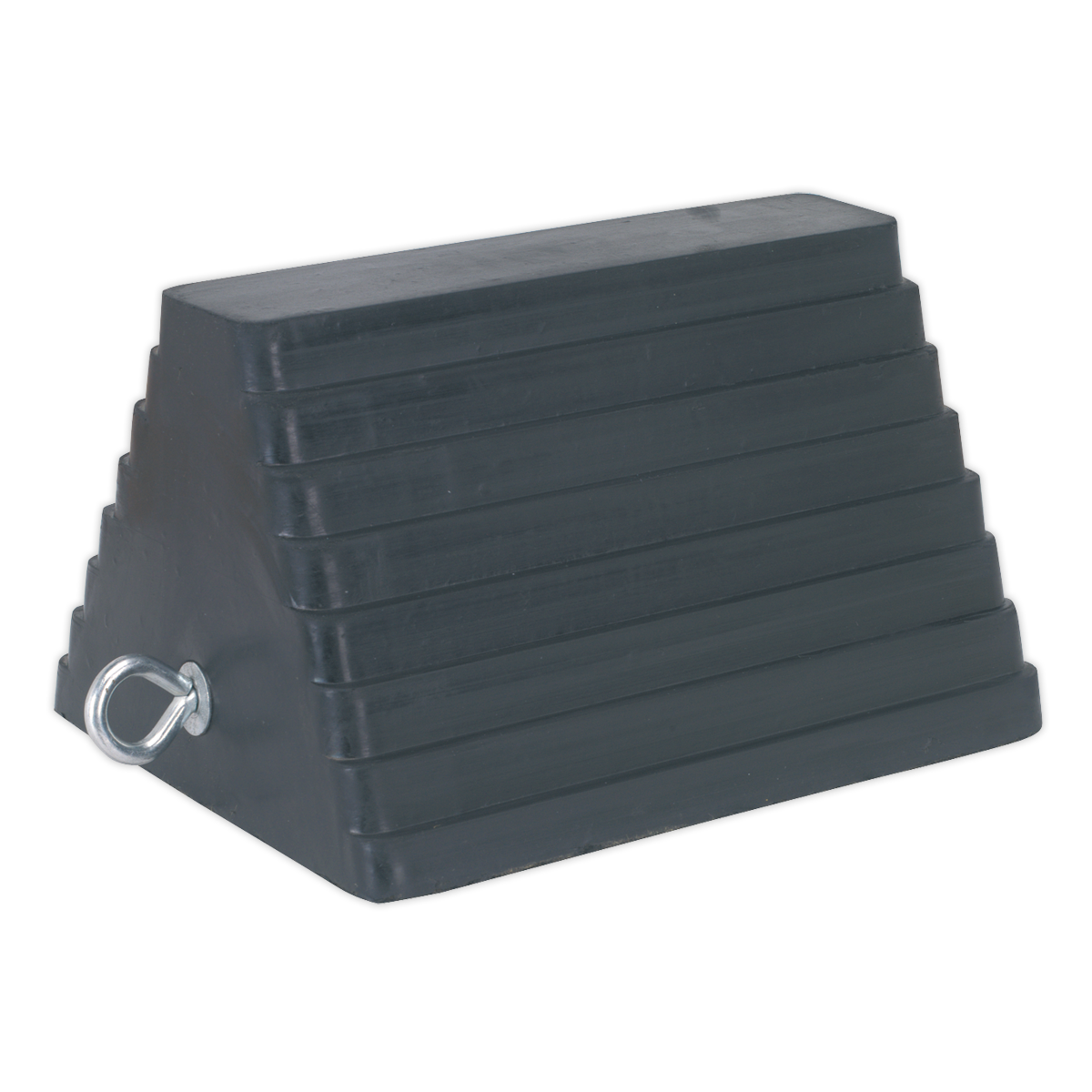 Sealey Rubber Wheel Chock 3.8kg Single Nylon Reinforced for Vehicles up to 10T